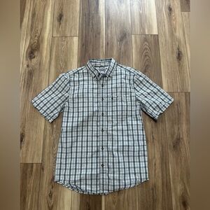 Carhartt men’s short sleek button down shirt size medium
